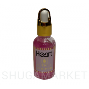 Средство для удаления кутикулы Heart с пипеткой, цвет розовый, 30 мл
